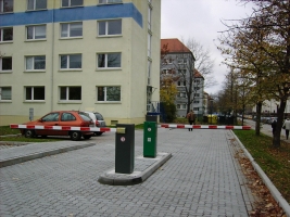 Residential area car park